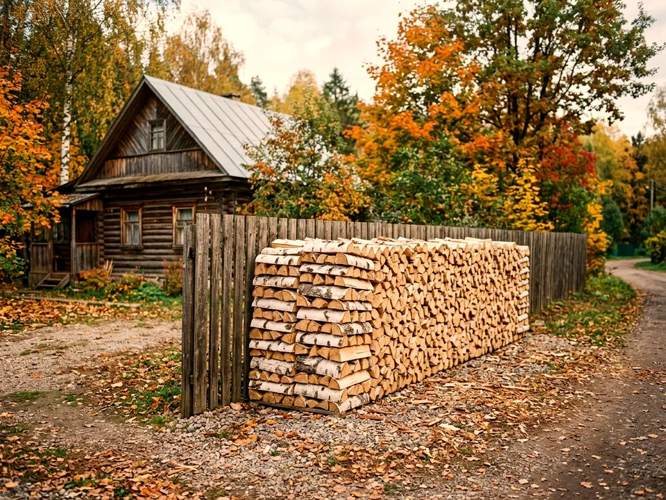 Дуб + укладка в дровник, Запрудня, улица Лесная, 18